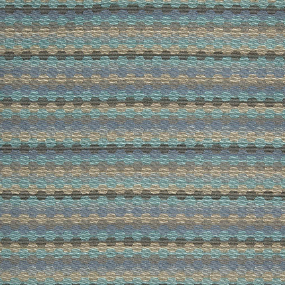 D918 Rope/Azure by Charlotte Designer Fabric Durables III 100% Woven Polyester Made In USA Exceeds 100,000 Wyzenbeek Rubs (Heavy Duty) </p><p>Repeat: Horizontal: 1" x Vertical: 7.25" 54 Inches - Swanky Fabrics -