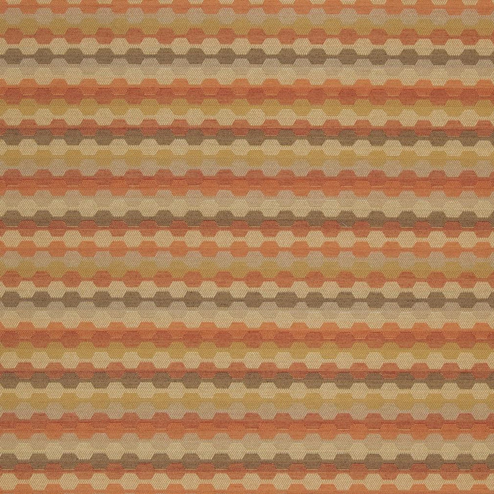 D920 Rope/Rust by Charlotte Designer Fabric Durables III 100% Woven Polyester Made In USA Exceeds 100,000 Wyzenbeek Rubs (Heavy Duty) Horizontal 1" x Vertical 7.25" 54 Inches - Swanky Fabrics -