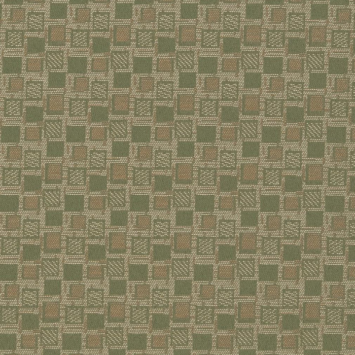 D926 Squares/Sage by Charlotte Designer Fabric Durables III 100% Woven Polyester Made In USA Exceeds 100,000 Wyzenbeek Rubs (Heavy Duty) Horizontal 1.75" x Vertical 1.75" 54 Inches - Swanky Fabrics -