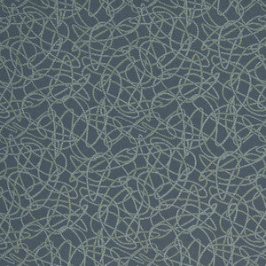 D929 Squiggles/Aegean by Charlotte Designer Fabric