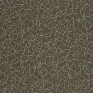 D931 Squiggles/Chocolate by Charlotte Designer Fabric
