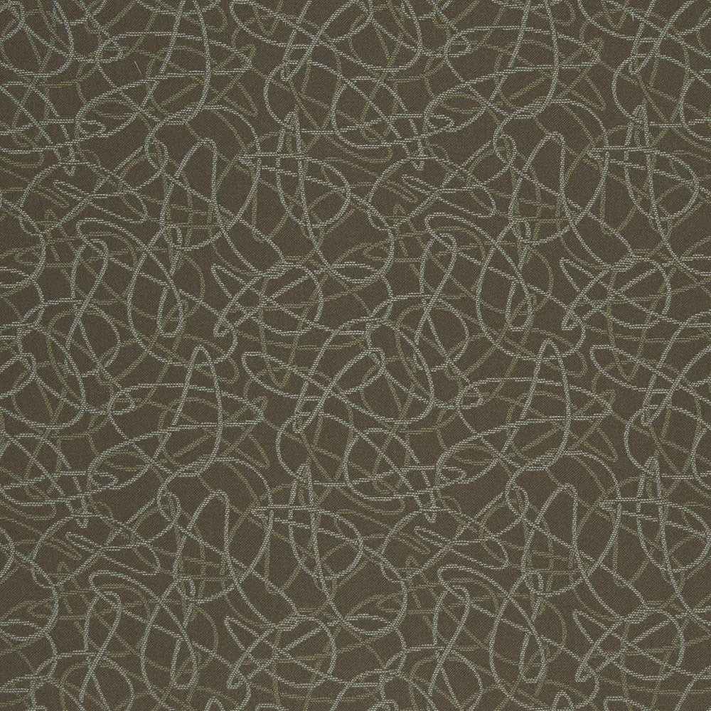 D931 Squiggles/Chocolate by Charlotte Designer Fabric Durables III 100% Woven Polyester Made In USA Exceeds 100,000 Wyzenbeek Rubs (Heavy Duty) </p><p>Repeat: Horizontal: 7.25" x Vertical: 7.25" 54 Inches - Swanky Fabrics -