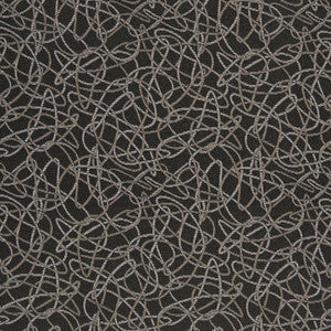 D932 Squiggles/Coal by Charlotte Designer Fabric