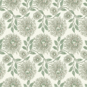 Dahlia 1 Aloe by Stout Designer Fabric