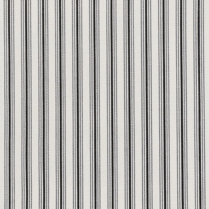 Dalton 3 Black/Cream by Stout Designer Fabric JUST STRIPES DENIM/SLATE 100%COT USA PERFORMANCE RATED FABRIC FLAME RETARDANT-U.F.A.C. CLASS 1 CATB 117-2013 WYZENBEEK 45 000 DOUBLE RUB WEAR TEST (HEAVY DUTY) Horizontal: 0.500 and Vertical: 0.000 56.5 in - Swanky Fabrics -