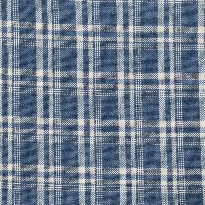 Danielle 2 Cadet by Stout Designer Fabric COMFORTABLE LIVING HAZE/NAVY 55%LIN 45%COT CHINA Horizontal: 1.375 and Vertical: 1.625 54 in - Swanky Fabrics -