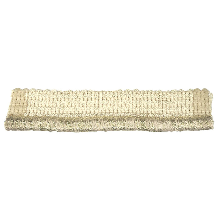 Dardan 2 Linen by Stout Designer Trim Moondust Trim 30% Cotton 29% Acrylic 27% Linen 10% Spun Viscose 4% Metallic ITALY Horizontal: 0.25 and Vertical: 0.25 0.25 in - Swanky Fabrics -