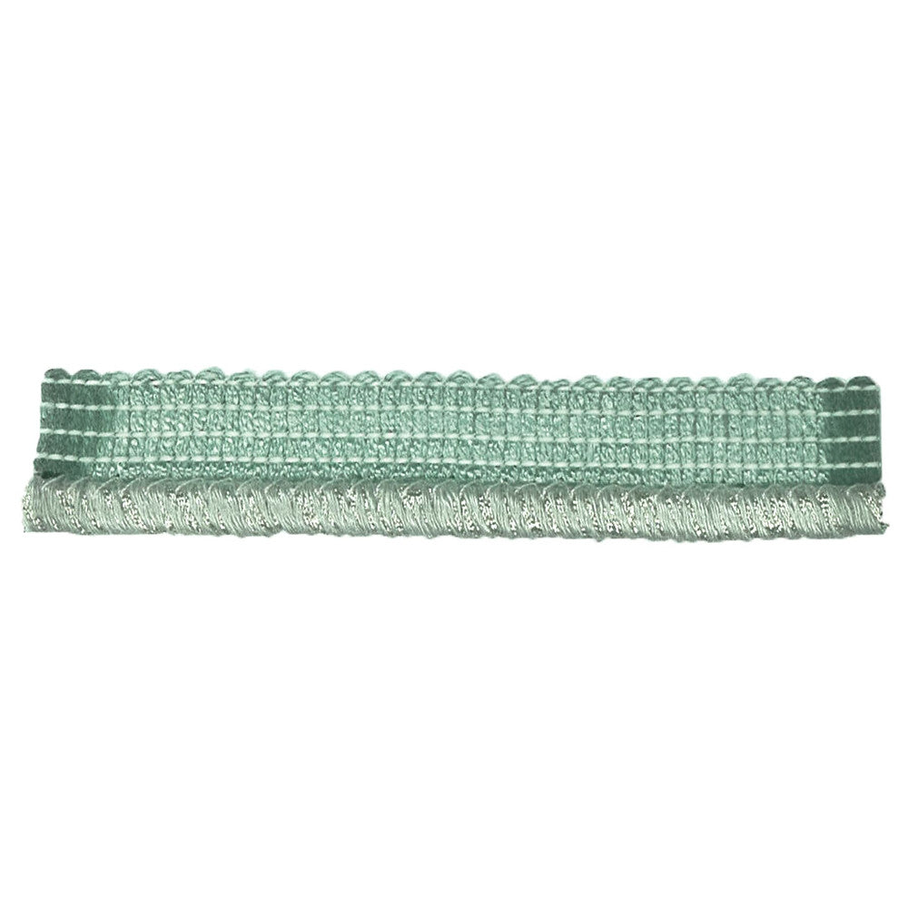 Dardan 6 Robinsegg by Stout Designer Trim Moondust Trim 30% Cotton 29% Acrylic 27% Linen 10% Spun Viscose 4% Metallic ITALY Horizontal: 0.25 and Vertical: 0.25 0.25 in - Swanky Fabrics -