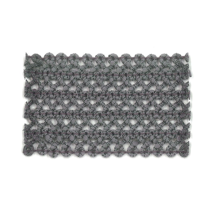 Darning 5 Silver by Stout Designer Trim NEW WORLD TRIM VOLUME II 98%SVI 2%MTL ITALY </p><p>Repeat: 0 2.13 in - Swanky Fabrics -