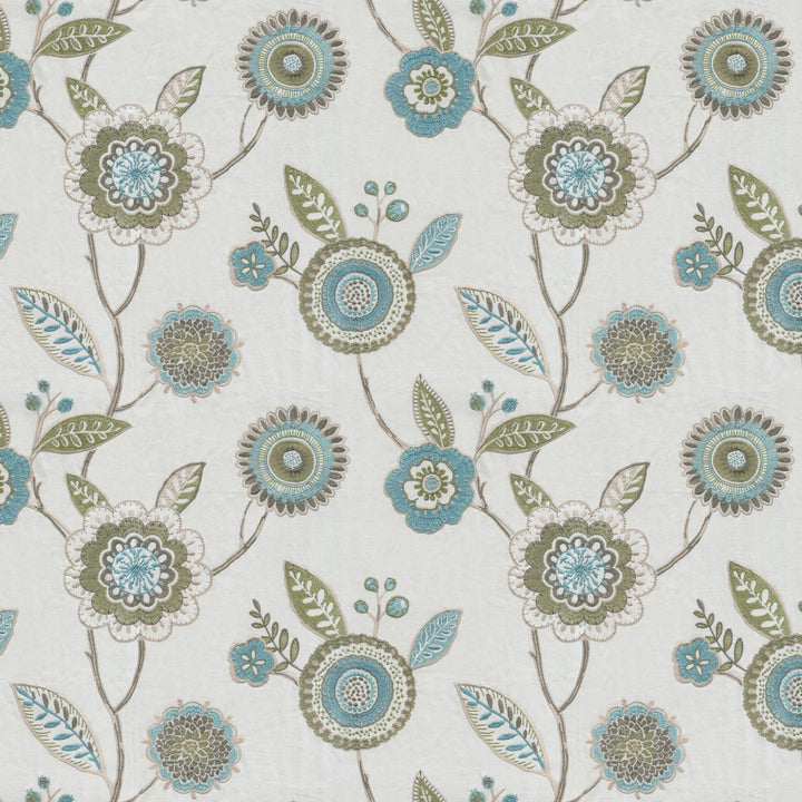 DAYBREAK 73J8591 by JF Designer Fabric Midnight Waters 69% Cotton, 25% Viscose, 6% Polyester India  Horizontal: 16.375 and Vertical: 15 54  - Swanky Fabrics -
