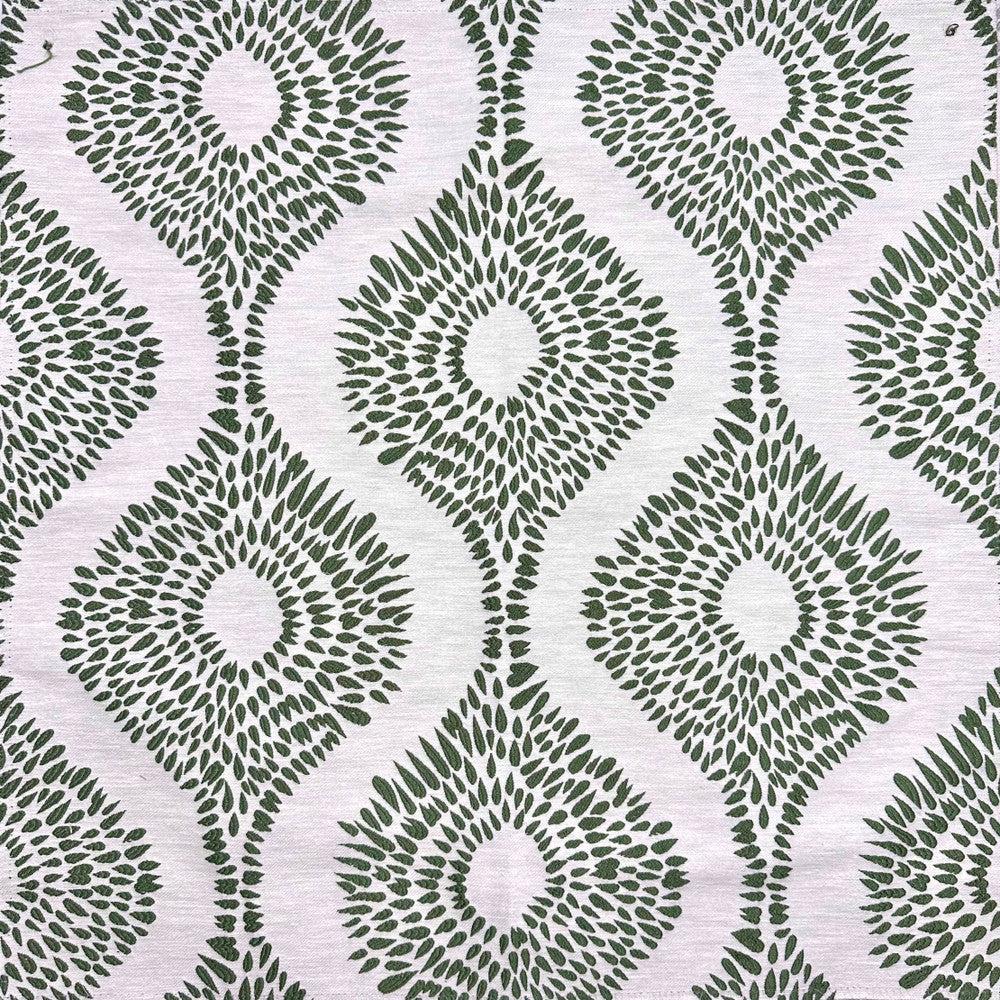 Emb By Lomasi B Emerald by Europatex Designer Fabric Embroideries by Lomasi 70% Polyester, 15% Cotton, 15% Linen 9.71" H, 9.89" V 54.00 inches - Swanky Fabrics -