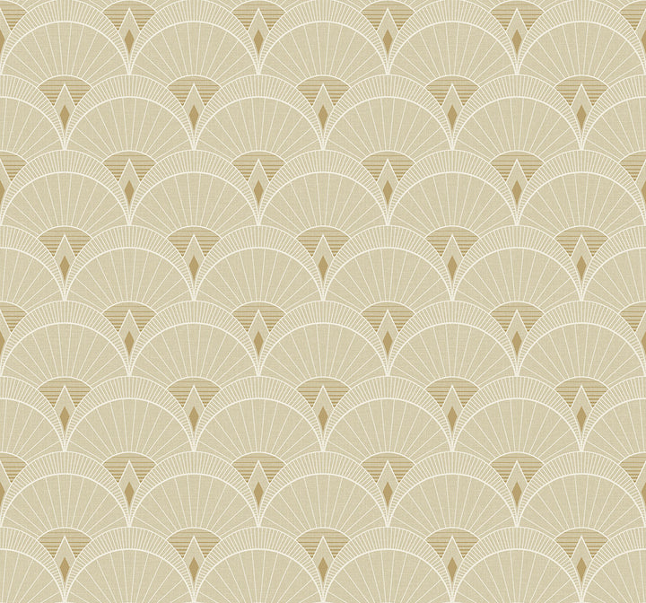 Chrysler Arches Soft Beige DC60306 by Collins & Company Designer Wallpaper