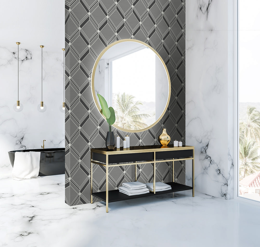 Brooklyn Diamond Mysterious DC60504 by Collins & Company Designer Wallpaper