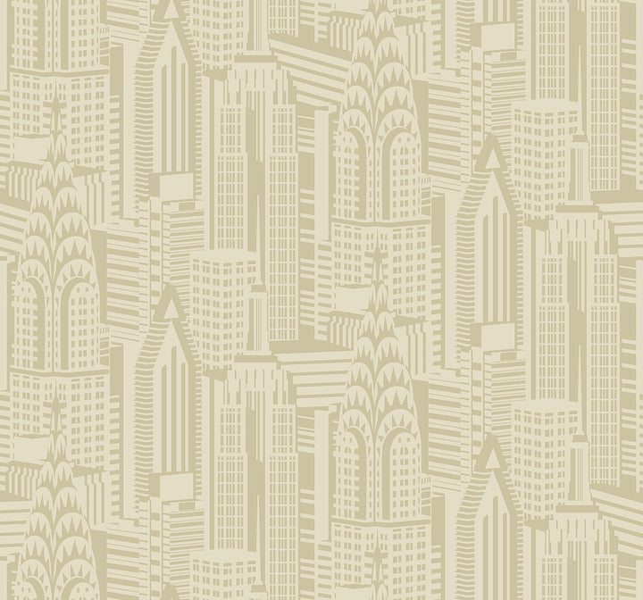 Manhattan Skyline Aurum DC61503 by Collins & Company Designer Wallpaper