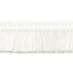 Hellenic Key Brushed Fringe White by Europatex Designer Fabric