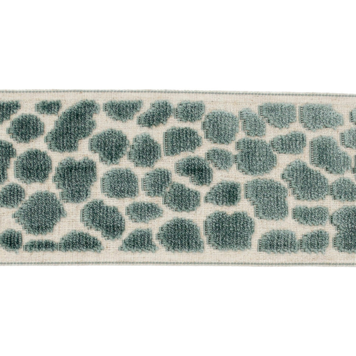 Alpas Teal by Europatex Designer Fabric Alpas 100% Polyester 3.50 inches - Swanky Fabrics -