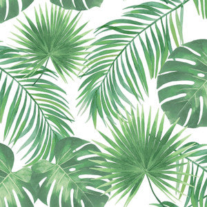 Patti Light Green Leaves Wallpaper by ESTA Home Designer