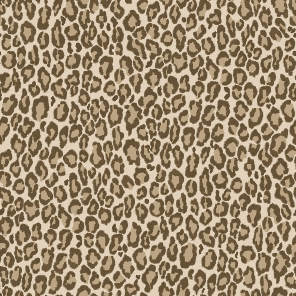 Cicely Brown Leopard Skin Wallpaper by ESTA Home Designer Design Department Covers about 57.5 square feet 20.9-in by 33-ft long roll Unpasted 20.9 - Swanky Fabrics -