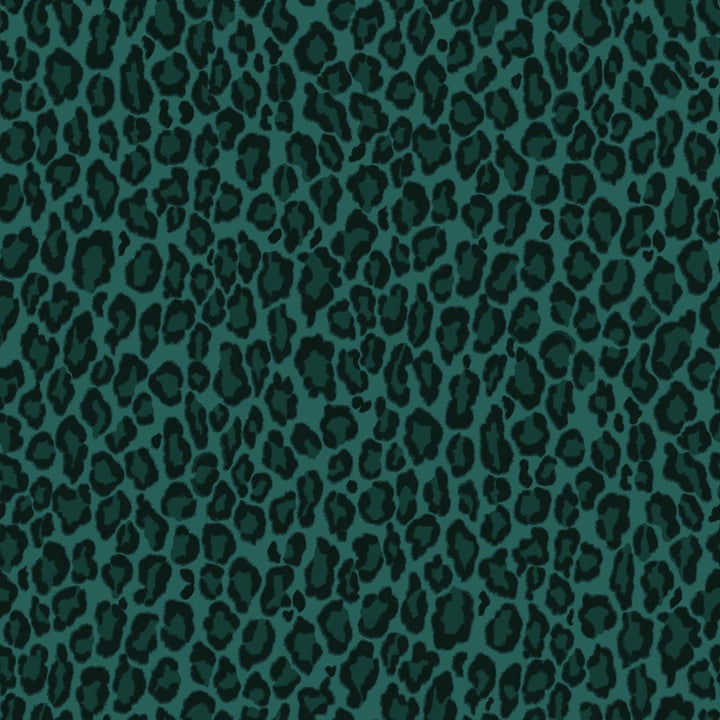 Cicely Green Leopard Skin Wallpaper by ESTA Home Designer Design Department Covers about 57.5 square feet 20.9-in by 33-ft long roll Unpasted 20.9 - Swanky Fabrics -