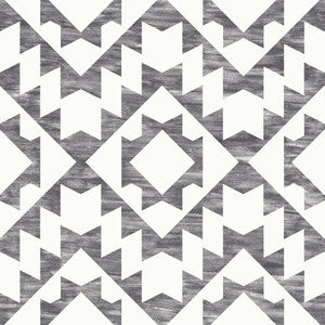 Fantine Black Geometric Wallpaper by ESTA Home Designer