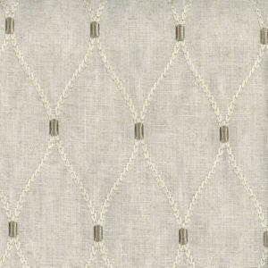Deacon Flax 094 by Norbar Designer Fabric 50% POLYESTER / 50% COTTON INDIA 4 1/2"V - 5"H 54 - Swanky Fabrics -