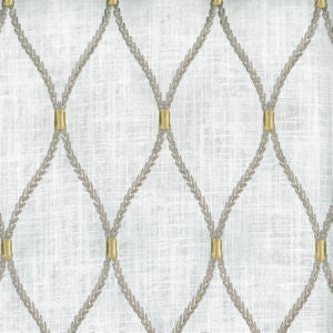 Deacon Smoke 001 by Norbar Designer Fabric 50% POLYESTER / 50% COTTON INDIA 4 1/2"V - 5"H 54 - Swanky Fabrics -