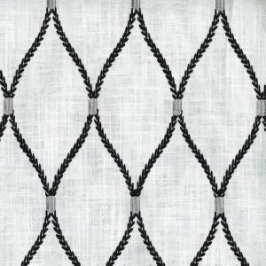 Deacon Zinc 098 by Norbar Designer Fabric 50% POLYESTER / 50% COTTON INDIA 4 1/2"V - 5"H 54 - Swanky Fabrics -