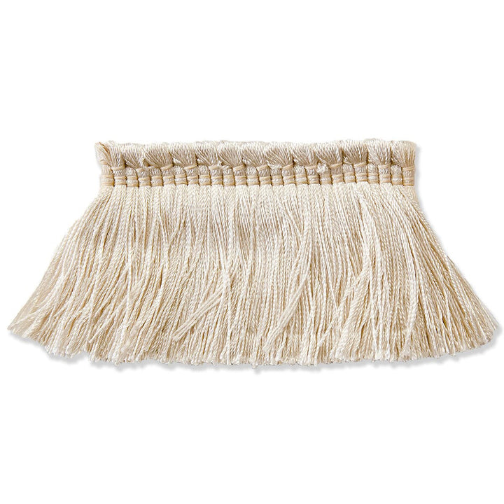 Debonair 6 Vanilla by Stout Designer Trim Art Of Design Trim-2 Brush Fringe 100% Spun Viscose CHINA Horizontal: 0 and Vertical: 0 2 in - Swanky Fabrics -
