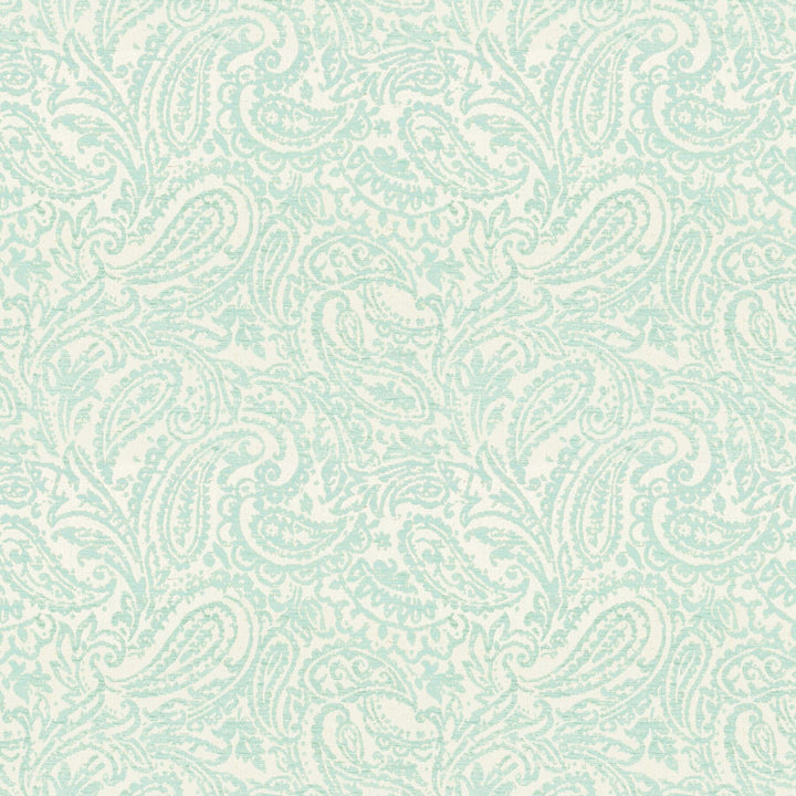 Delos 1 Spa by Stout Designer Fabric Rainbow Library Aqua/Lagoon 86% Polyester 11% Spun Viscose 3% Linen TURKEY CATB 117-2013 Horizontal: 14 and Vertical: 14 55 in - Swanky Fabrics -
