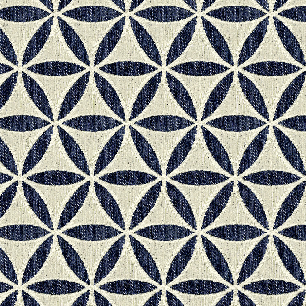 Turnbow 308 Navy by ABBEYSHEA Designer Fabric 100% Polyester China 25,000 Double Rubs (Wyzenbeek) </p><p>Repeat: Horizontal: 9.1" (23.0 cm) Up the Roll and Vertical: 14.8" (37.5 cm) Across the Roll 57" (144 cm) - Swanky Fabrics -