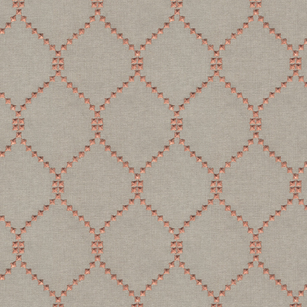 DEMI 26J8011 by JF Designer Fabric Color Concepts Coral Sky 45% Polyester, 40% Cotton, 15% Viscose India  Horizontal: 3.5 and Vertical: 4.75 54  - Swanky Fabrics -