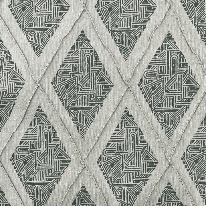 Denton 2 Charcoal by Aoc Designer Fabric COLOR MY WINDOW DOVE/CHARCOAL 80%SVI 20%POL INDIA Horizontal: 3.125 and Vertical: 5.875 54 in - Swanky Fabrics -