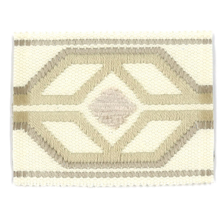 Dermotte 1 Biscuit by Stout Designer Trim TREND ALERT TRIM 56%SVI 35%LIN 9%COT CHINA Horizontal: 3 and Vertical: 0 2.13 in - Swanky Fabrics -