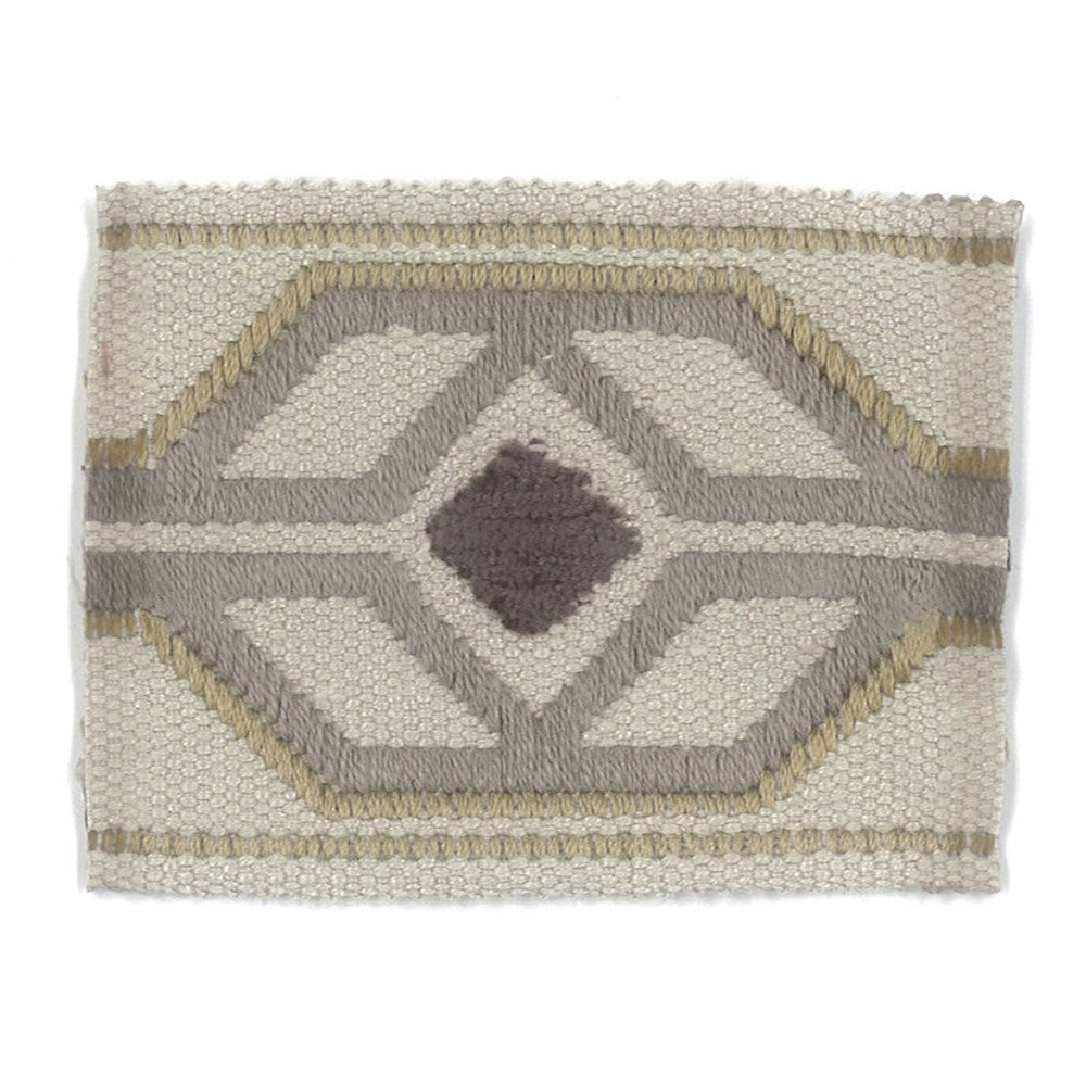 Dermotte 3 Smoke by Stout Designer Trim TREND ALERT 56%SVI 35%LIN 9%COT CHINA </p><p>Repeat: 0 2.13 in - Swanky Fabrics -