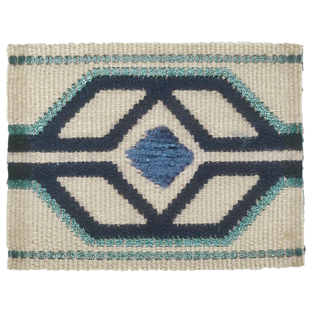 Dermotte 6 Indigo by Stout Designer Trim TREND ALERT 56%SVI 35%LIN 9%COT CHINA </p><p>Repeat: 0 2.13 in - Swanky Fabrics -