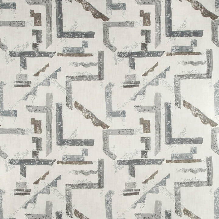 Dessau Stone by Kravet Basics Designer Fabric NATE BERKUS WELL-TRAVELED COTTON - 90%;LINEN - 10% Pakistan MEDIUM Horizontal: 27 and Vertical: 27 54 - Swanky Fabrics -