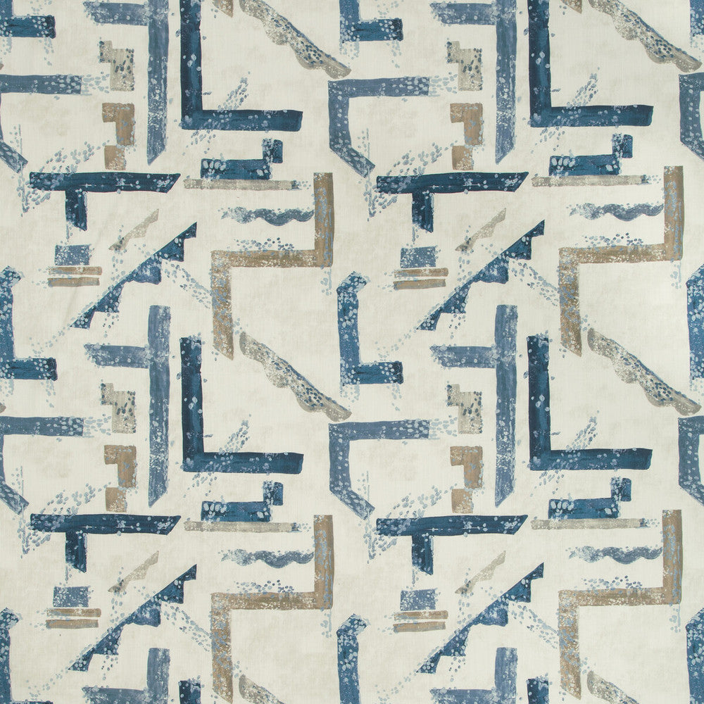 Dessau Chambray by Kravet Basics Designer Fabric NATE BERKUS WELL-TRAVELED COTTON - 90%;LINEN - 10% Pakistan MEDIUM Horizontal: 27 and Vertical: 27 54 - Swanky Fabrics -