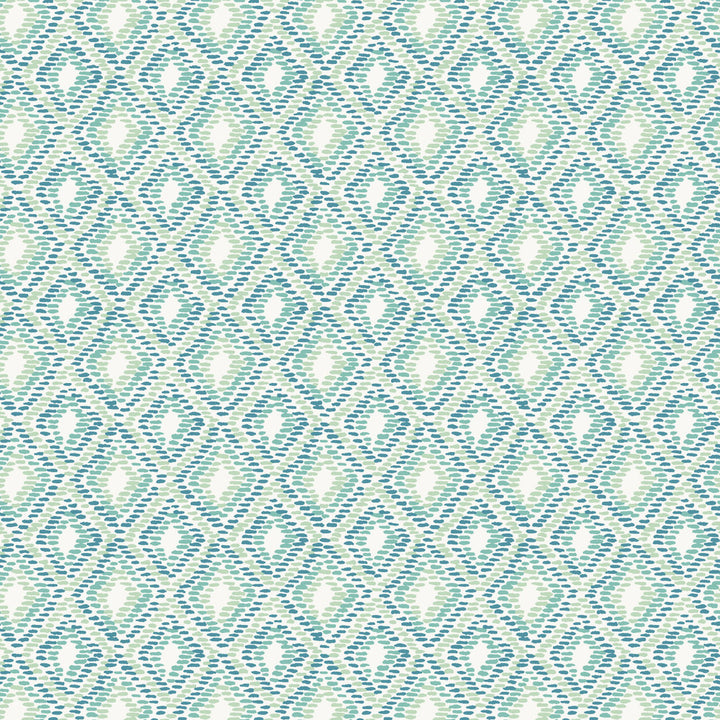 Destiny 6 Lagoon by Aoc Designer Fabric THE ART OF COLOR OASIS 100%COT USA CATB 117-2013 WYZENBEEK 50 000 DOUBLE RUB WEAR TEST (HEAVY DUTY) Horizontal: 6.750 and Vertical: 7.625 56 in - Swanky Fabrics -