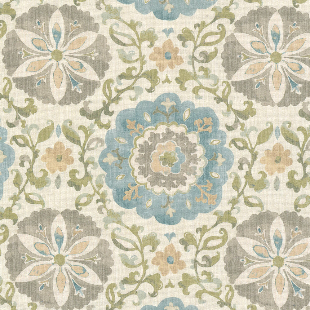 Dibble 1 Seamist by Stout Designer Fabric RAINBOW LIBRARY SAGE/CYPRESS 100%COT PERU Horizontal: 13.500 and Vertical: 13.500 54 in - Swanky Fabrics -