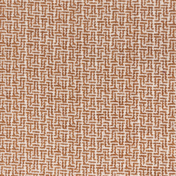 Dixie 2 Clay by Stout Designer Fabric RAINBOW LIBRARY CAMELLIA/CLAY 100%POL INDIA Horizontal: 0.500 and Vertical: 0.500 55 in - Swanky Fabrics -