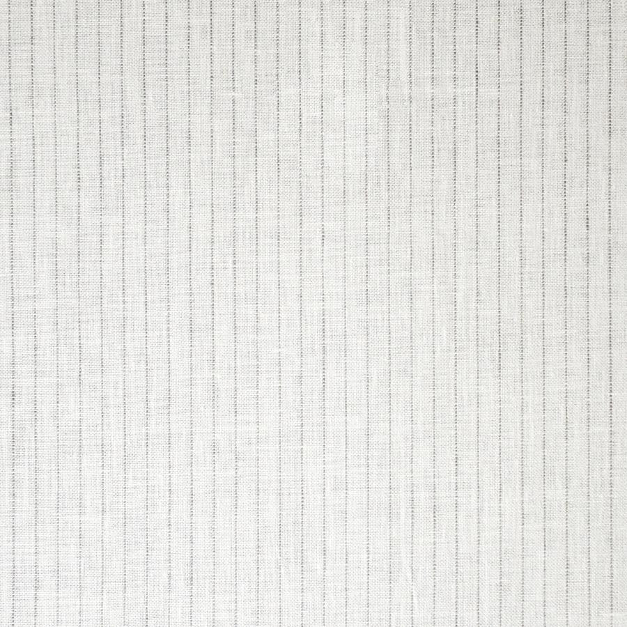 Dividing Line # 545 Stone by Maxwell Designer Fabric Stripes & Checks 100% LINEN INDIA H-0.5" 54" - Swanky Fabrics -