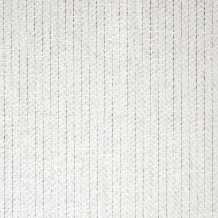 Dividing Line # 545 Stone by Maxwell Designer Fabric Stripes & Checks 100% LINEN INDIA H-0.5" 54" - Swanky Fabrics -