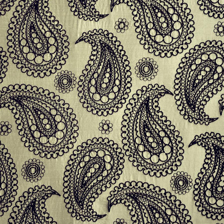 Deveaux # 302 Tortoiseshell by Maxwell Designer Fabric Telafina Season Xiv 100% SILK EMB- 100% POLYESTER INDIA V-23.2"H26" 55" EMB-52" - Swanky Fabrics -