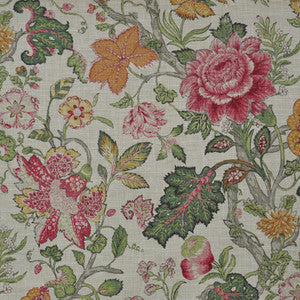 Della Flora # 509 Raspberry by Maxwell Designer Fabric