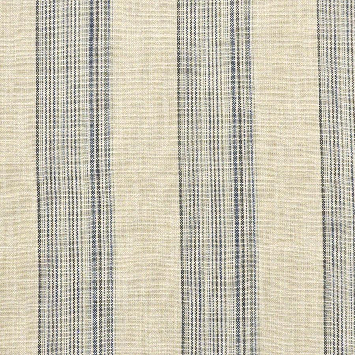 Dover Strait # 633 Ink by Maxwell Designer Fabric Stripes & Checks Ii 60% COTTON/27% LINEN/13% POLYESTER INDIA H-5.5" 55" - Swanky Fabrics -