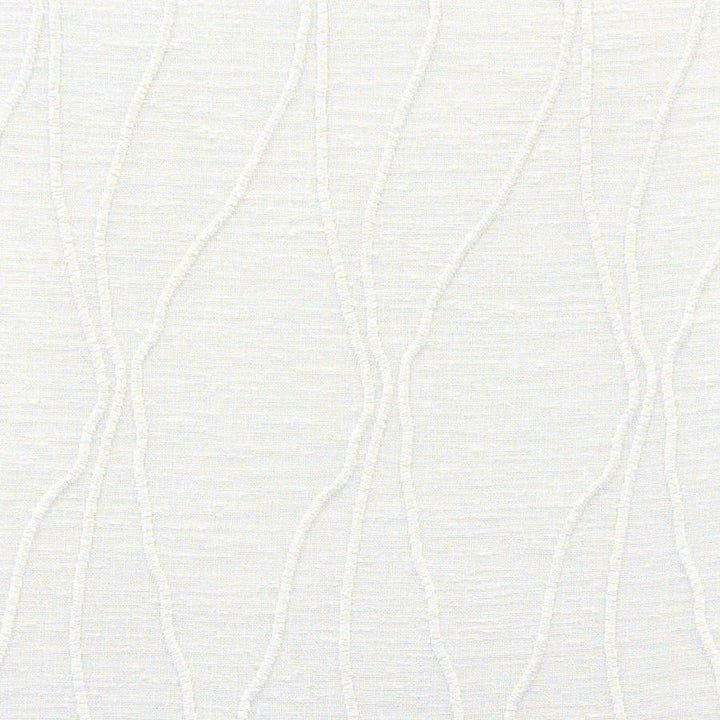 Delos # 552 Icicle by Maxwell Designer Fabric Sheer Paths 100% POLYESTER TURKEY V-17.75" H-4.25" 118" EMB. WIDTH 110" - Swanky Fabrics -