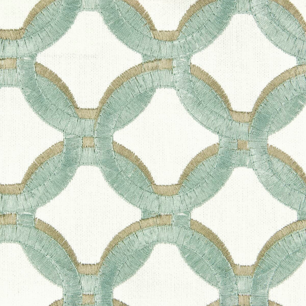 Dolby 1 Seafoam by Stout Designer Fabric COMFORTABLE LIVING SEAMIST/AQUA 57%POL 43%COT INDIA CATB 117-2013 WYZENBEEK 15 000 DOUBLE RUB WEAR TEST (HEAVY DUTY) Horizontal: 3.25 and Vertical: 3 52 in - Swanky Fabrics -