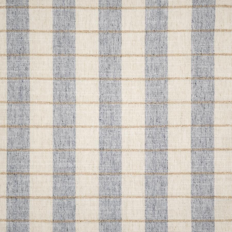Dorchester # 114 Atlantic by Maxwell Designer Fabric Color Theory-Vol. Ix Pacific 85% POLYESTER
15% LINEN INDIA V-2" H-2" 54" - Swanky Fabrics -