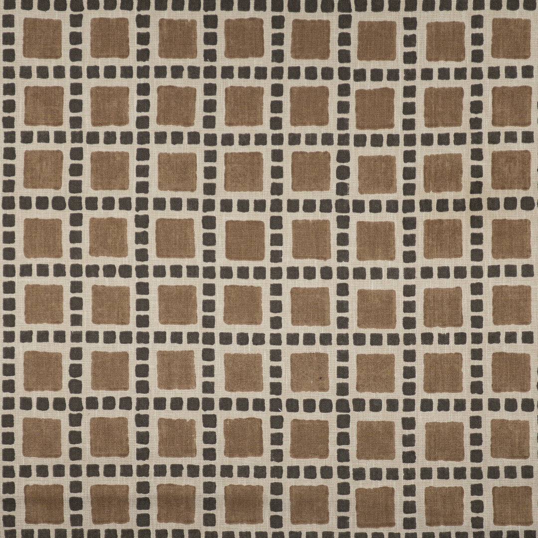 Dewitt # 446 Java by Maxwell Designer Fabric Color Theory-Vol. X Driftwood 65% COTTON 35% POLYESTER INDIA V-9.3" H-7.7" 54" - Swanky Fabrics -