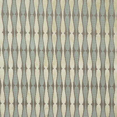Dragonfly Taupe/Aqua by Groundworks Designer Fabric ALLEGRA HICKS COLLECTION VISCOSE - 92%;POLYESTER - 8% Belgium HEAVY Horizontal: 1.5 and Vertical: 5.25 53 - Swanky Fabrics -